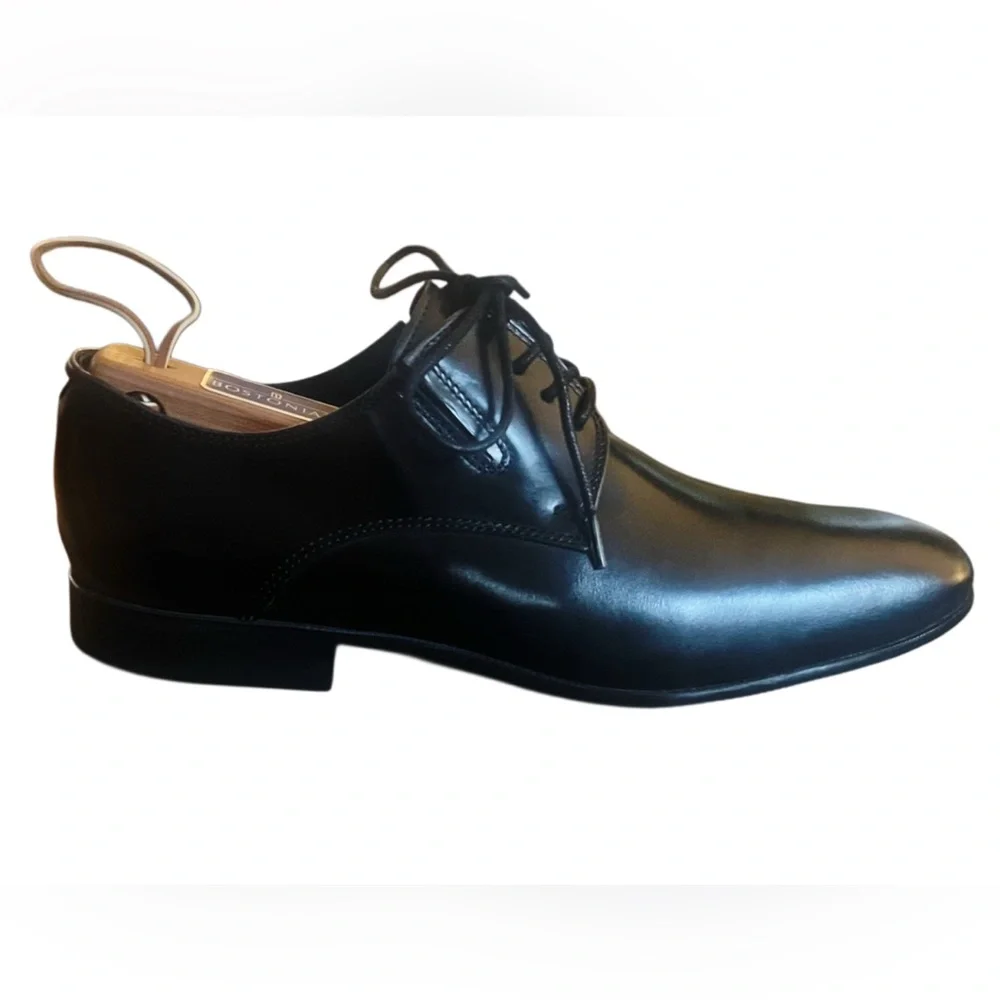 Kennith Cole Classic Black Leather Dress Oxfords Sz 7.5 (40)